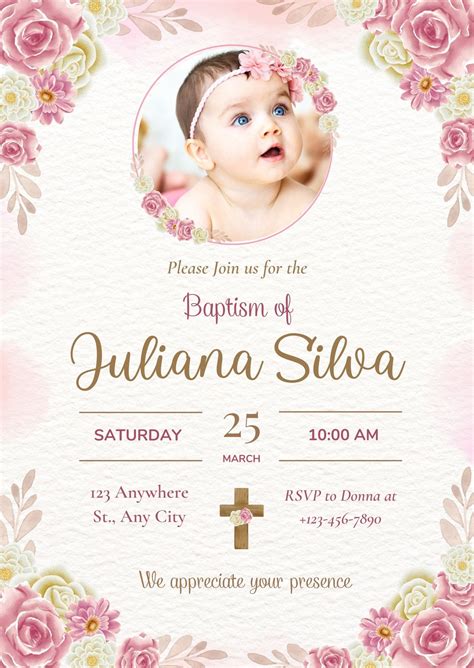 adobe baptism invitation maker|Design Your Own Christening Invitations .